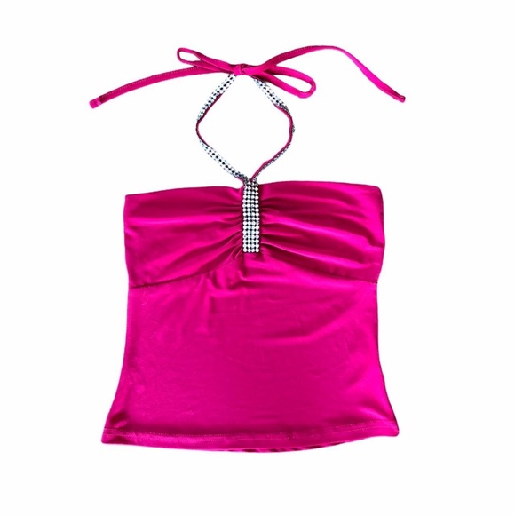 Y2k vintage hot pink halter top by 2xtremz - Picture 1 of 4